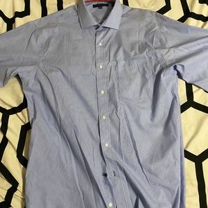 Tommy Hilfiger Blue/White Stripe Dress Shirt